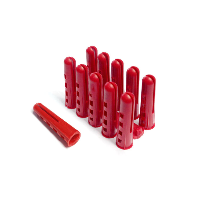 1000 x  Trade Pack Red Wall Raw Plugs  Drill Size: 5.5mm