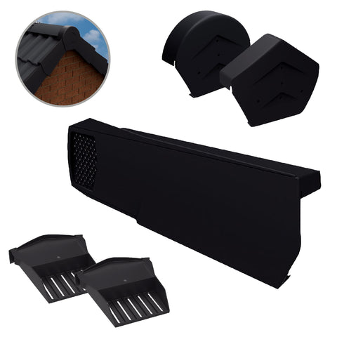 Black Dry Verge Kit Universally Handed, Easy Fit System