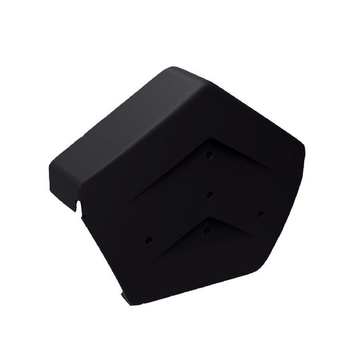 Black Angled Ridge End Cap for Dry Verge Systems