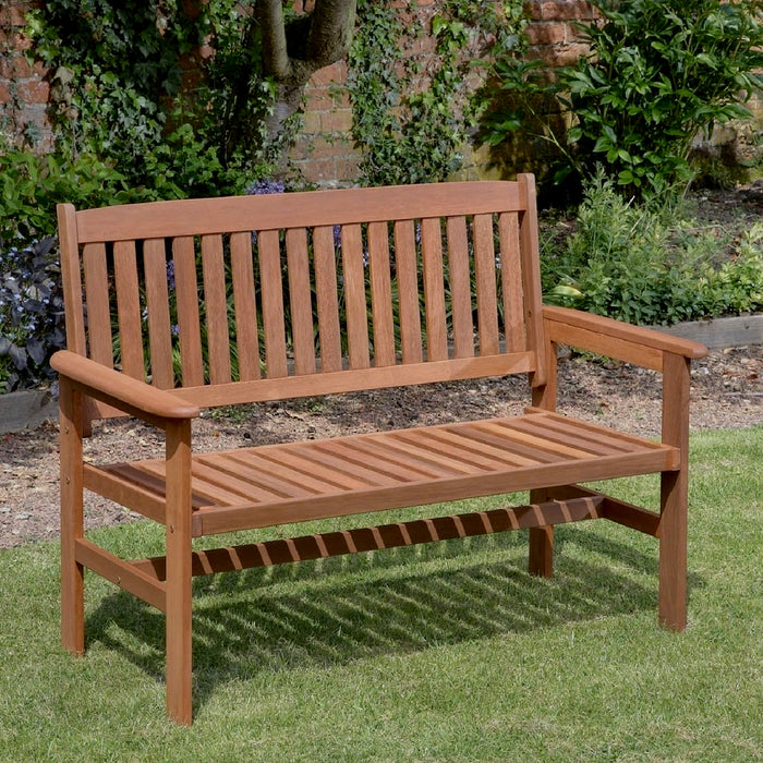 Hardwood 2 Seater Wooden 4ft Garden Bench
