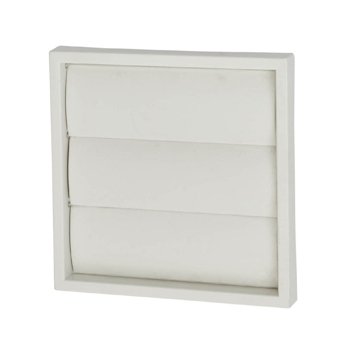 White Gravity Flap Air Vent & Back Draught Shutter 4 Inch