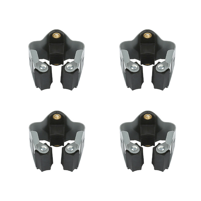 4 x Wall Mounted Brush & Mop Handle Clips