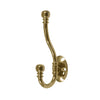 Polished Brass Double Hat and Coat Hooks <br><br>