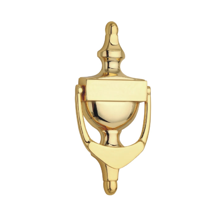 Polished Brass Door Knocker 150mm Victorian Urn Style