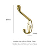 Brass Double Hat and Coat Hooks<br><br>
