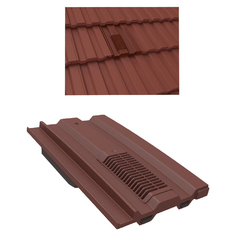 Antique Red Mini Castellated Roof Tile Vent for Marley Redland Sandtoft