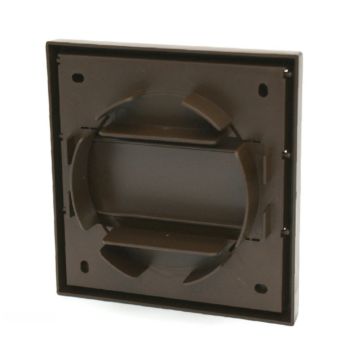 Brown Hooded Extractor Fan Air Vent Cowl for 4 Inch Ducting