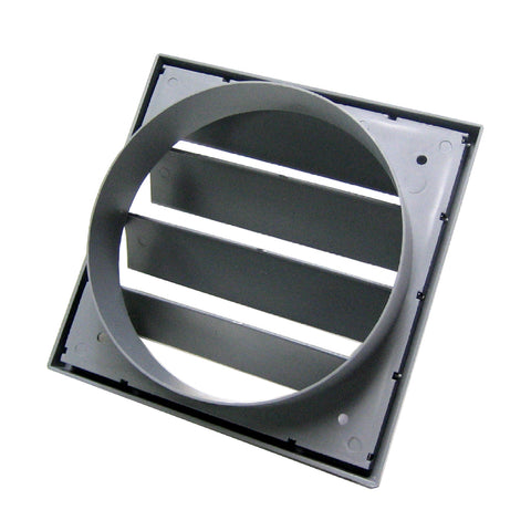 Large Grey Extractor Fan Air Vent Gravity Flaps for 6 Inch Ducting