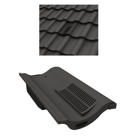 Grey Single Pantile Roof Tile Vent  / Marley Redland Sandtoft