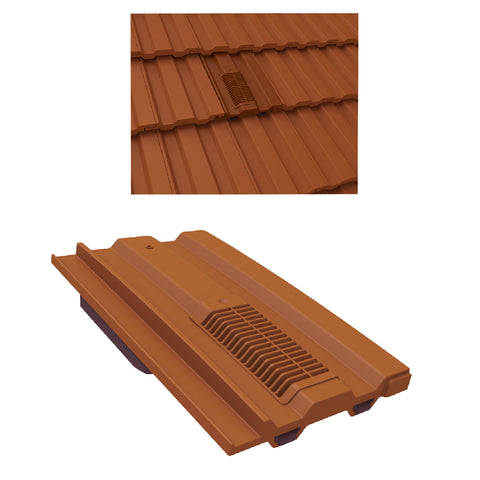 Terracotta Castellated Roof Tile Vent for Marley Redland Sandtoft