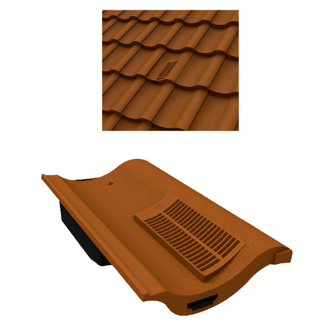 Terracotta Single Pantile Roof Tile Vent  / Marley Redland Sandtoft