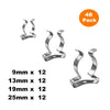 48 x Assorted Tool Spring Terry Clips<br><br>