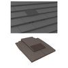 Grey Plain In-line Roof Tile Vent & Pipe Adapter for Concrete and Clay Tiles