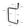 2 x Wall Mounted 200mm Double Utility Ladder Hooks<br><br>
