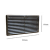 6" x 3" Brown Plastic Louvre Air Vent Grille with Flyscreen Cover