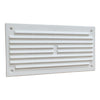 6" x 3" White Louvre Air Vent Grille with Removable Flyscreen Cover