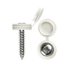 80 x White Fold Over Plastic Hinged Screw Caps / 17mm Large Cups
