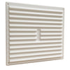 9" x 9" White Louvre Air Vent Grille with Removable Flyscreen Cover