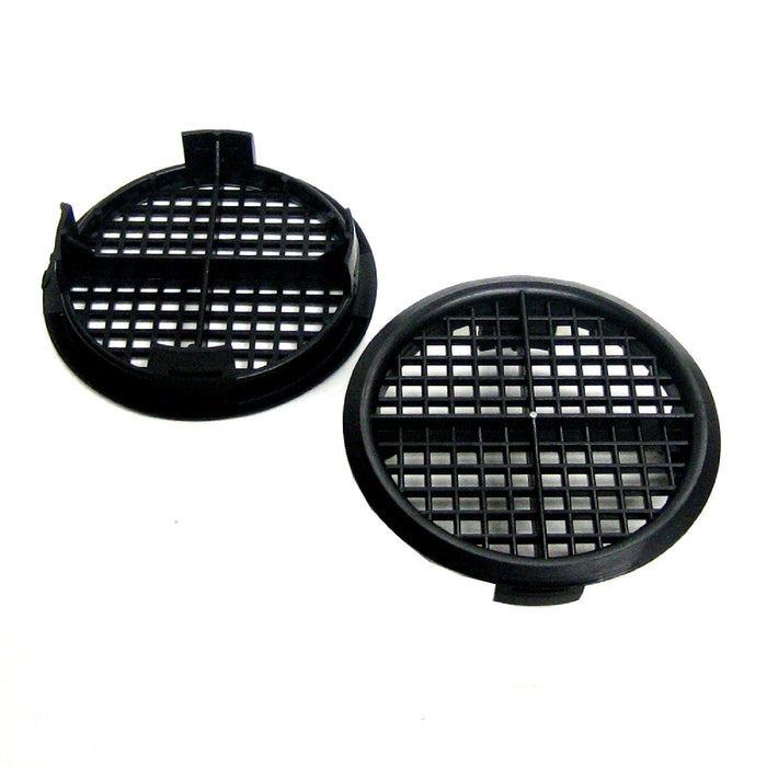 Black Plastic 70mm Soffit Push Fit Air Vents
