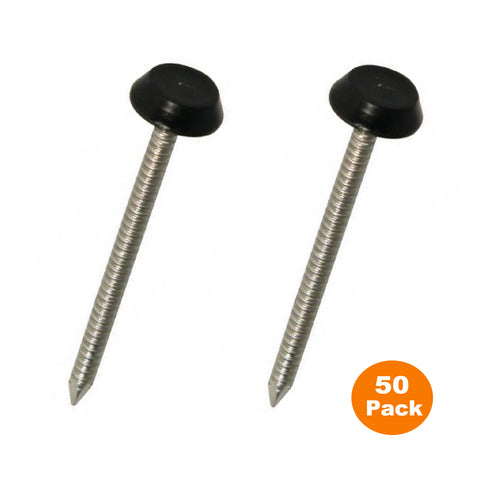 Black UPVC Poly Top Pins Stainless Steel  <br>Menu Options