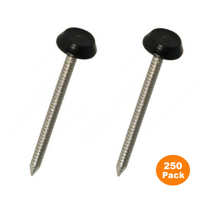Black UPVC Poly Top Pins Stainless Steel