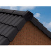 Black Angled Ridge End Cap for Dry Verge Systems<br><br>