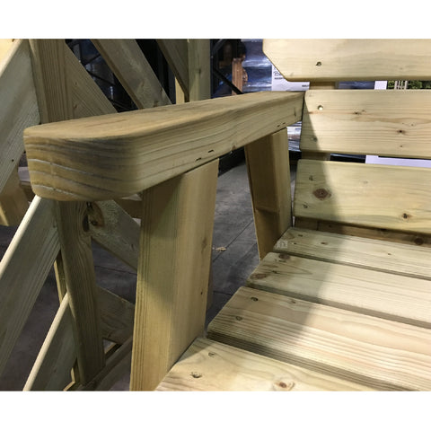 Exmouth 2 Seater Wooden Garden Bench 4ft Pressure Treated