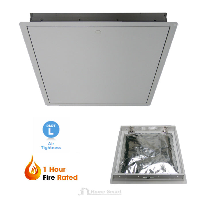 Fire Rated Steel Loft Trap Door Hinged Insulated