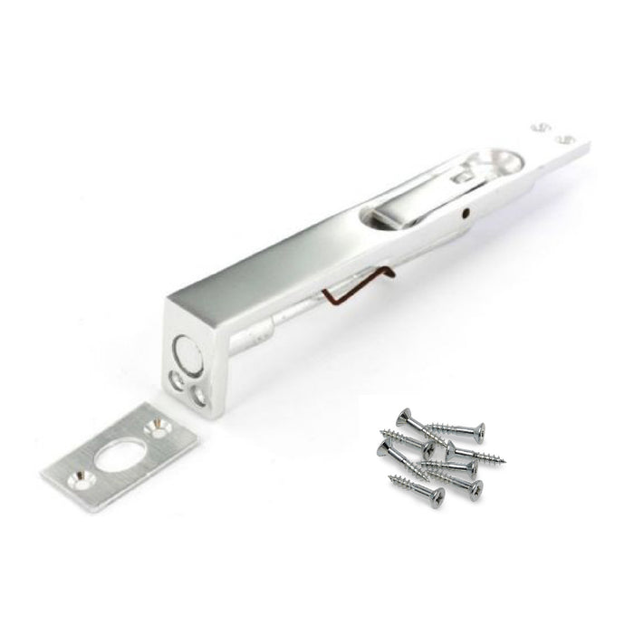 Flush Bolt Door Lock, Aluminium, 150mm Lever Slide Locking Action