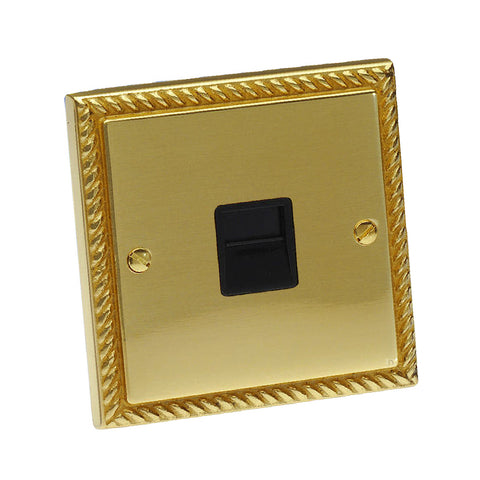 Electrical Georgian Brass Rope Sockets & Switches /  Menu Options
