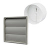 Grey Gravity Flap Air Vent & Back Draught Shutter 4 Inch<br><br>