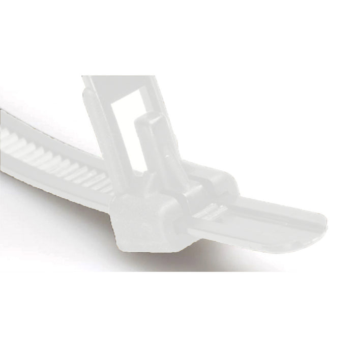 100 x Natural Releasable Cable Ties  Size: 250 x 7.6mm