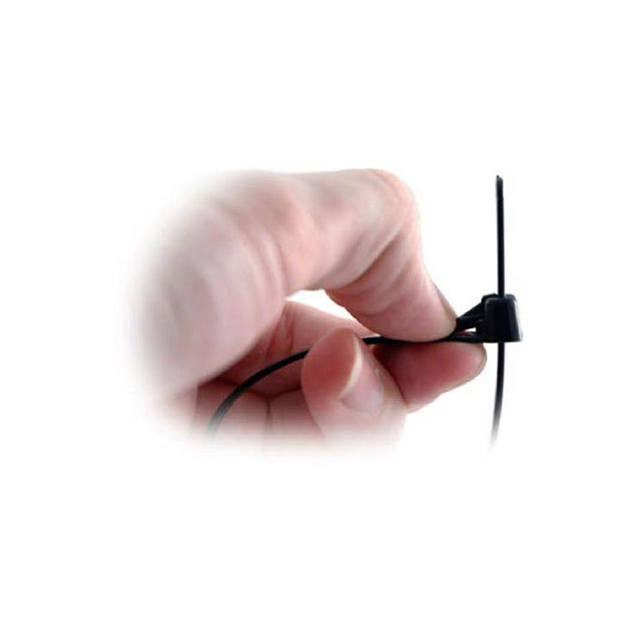 100 x Black Releasable Cable Ties Size: 370 x 7.6mm