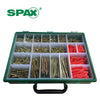 SPAX Xpert 847 Assorted Wood Screws & Plugs in Organiser Case