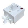 Shower Ceiling Pull Cord Switch & Pattress Box, 45 Amp Double Pole