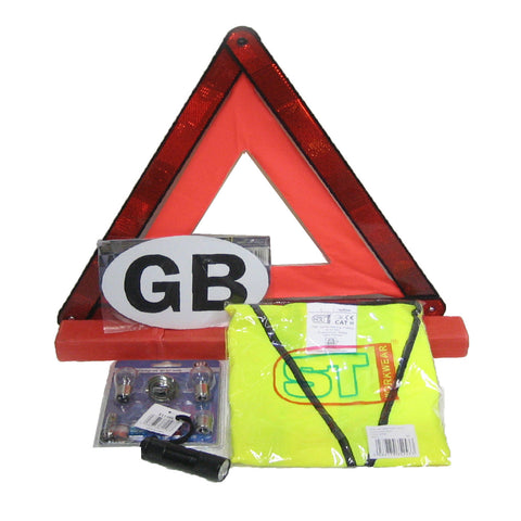 Travel Abroad Euro Warning <br> Triangle Kit <br><br>