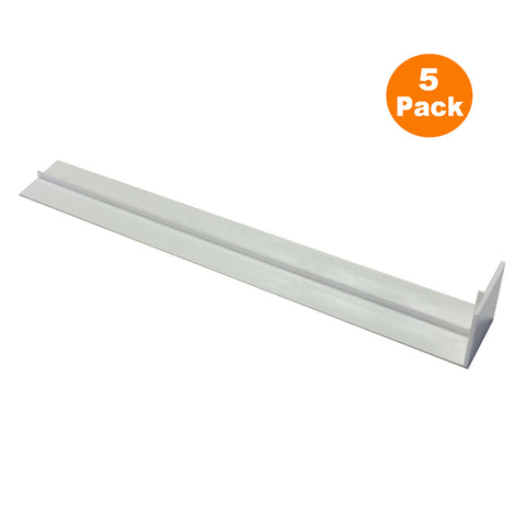 10 x Fascia Board Straight Butt Joints White 300mm Square Edge Profile