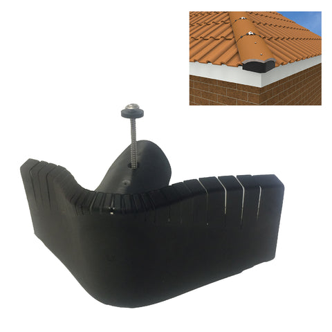 Universal Hip End Tile Closer. Dry Roof Fixing Alternative to Mortaring.