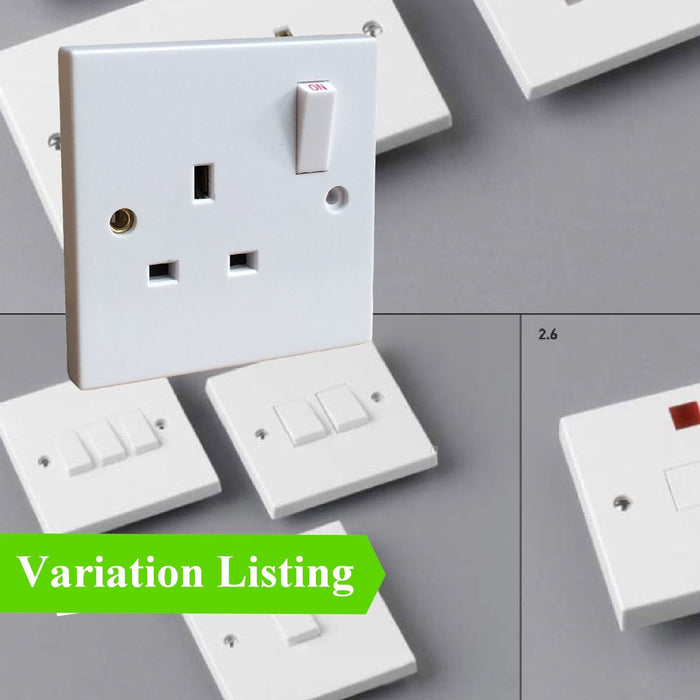 Electrical White Sockets & Switches