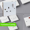 Electrical White Sockets & Switches / Menu Options<br><br>