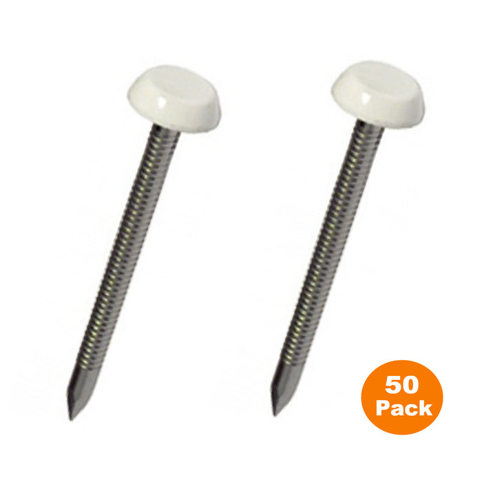 White UPVC Poly Top Pins Stainless Steel