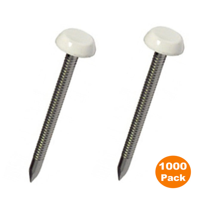 White UPVC Poly Top Pins Stainless Steel