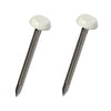 White UPVC Poly Top Pins Stainless Steel  <br>Menu Options