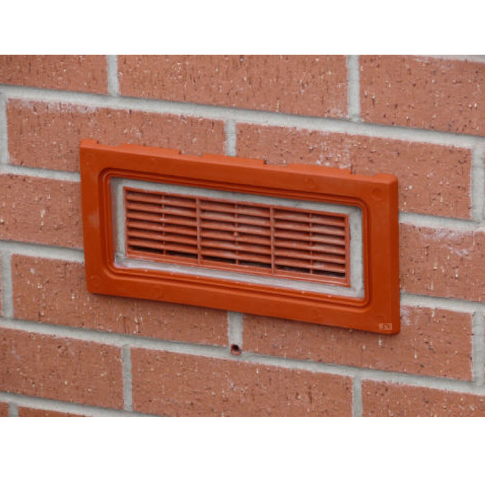 Grey Framed Flood Water Defence Protection Airbrick Cover