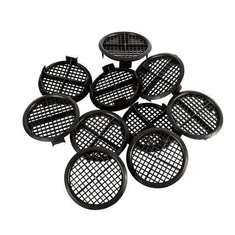 Black Plastic 70mm Soffit Push Fit Air Vents <br> Menu Options