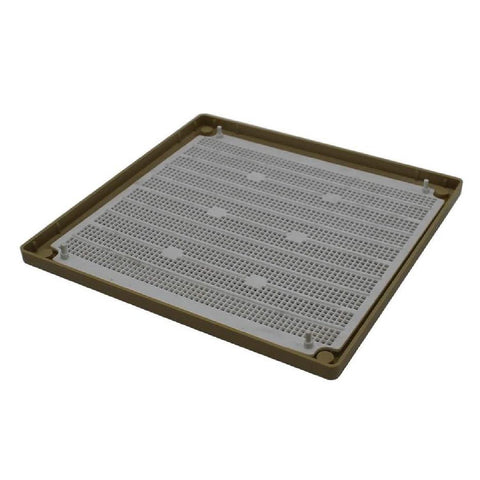 Rytons Louvre Air Vent 6" x 6" Plastic Grille with Removable Flyscreen Cover