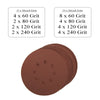 Mixed Grit Punched Sanding Discs & Backing Pad <br> Menu Options